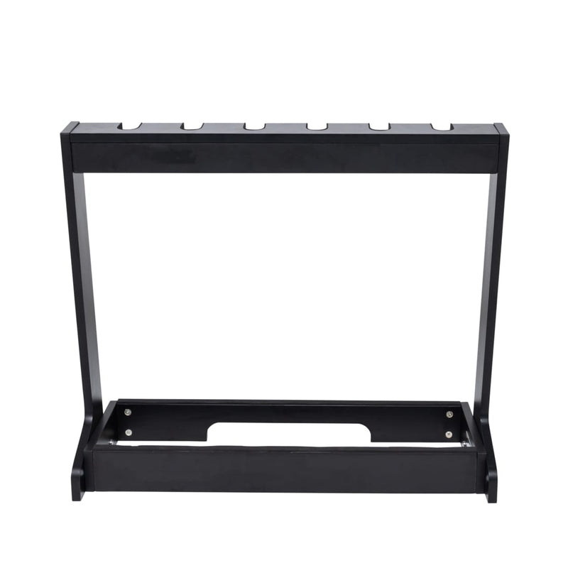Gator GFW-GTR-WD6RK-BLK Wooden Guitar Rack for Up to 6 Guitars (Black)