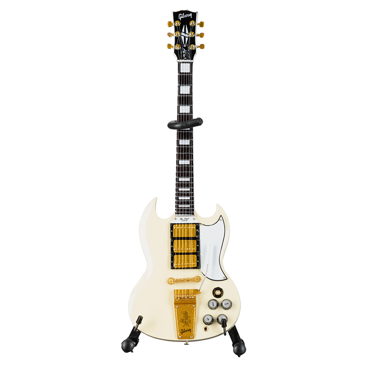 Axe Heaven GG-222 Gibson 1964 SG 1:4 Scale Mini Guitar Model (Custom White)