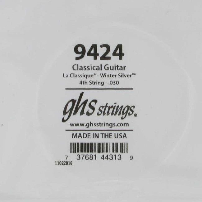 Ghs 9424 Winter Silver Wound Classical Guitar String (Super High) - .031