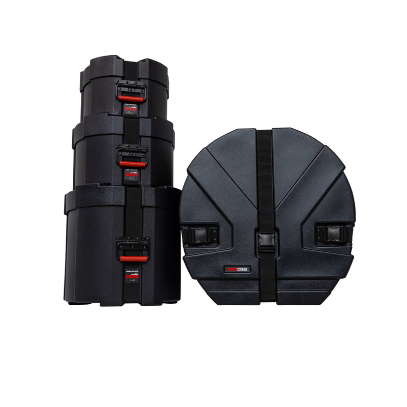 Gator GROOVES ROTO Drum Hard Case Set (Pack of 4)