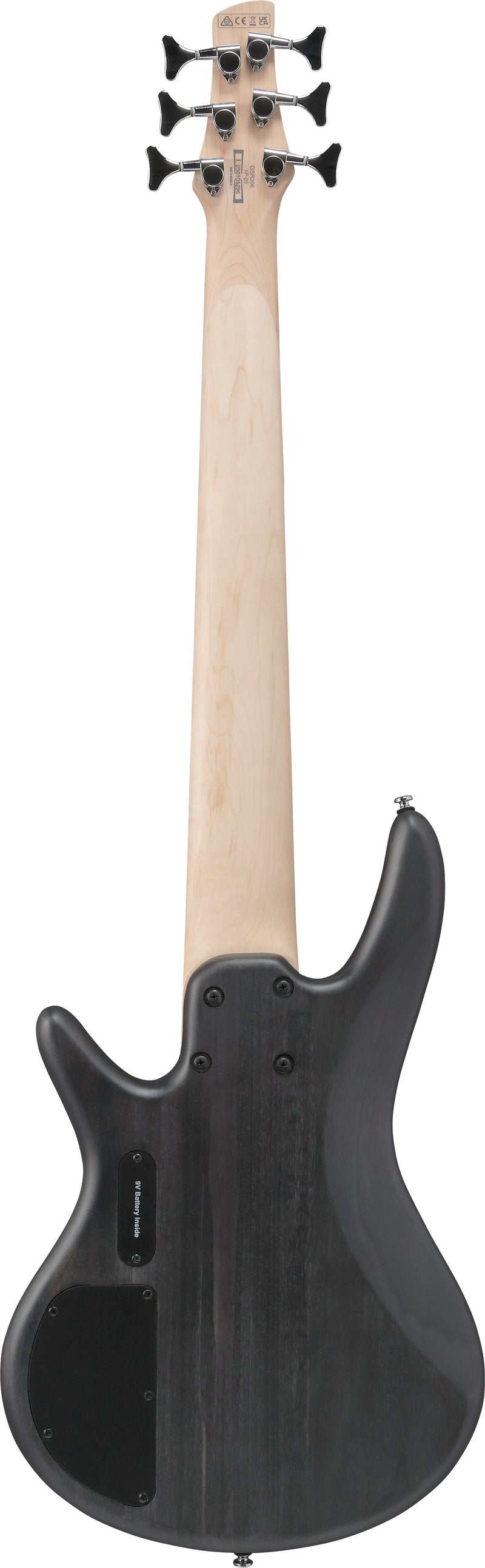 Ibanez GSR206TGF Gio SR 6 Strings Electric Bass Guitar (Transparent Gray Flat)
