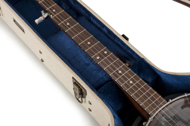 Gator GW-JM-BANJO-XL Deluxe Banjo Wood Case (Journeyman Burlap)