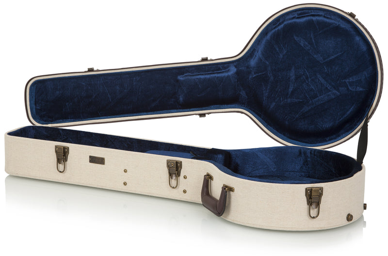 Gator GW-JM-BANJO-XL Deluxe Banjo Wood Case (Journeyman Burlap)