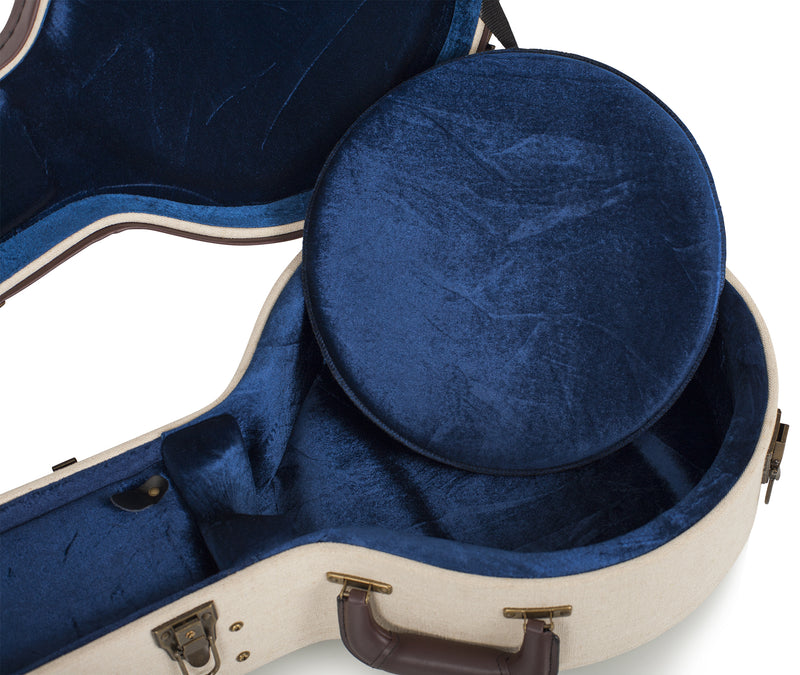 Gator GW-JM-BANJO-XL Deluxe Banjo Wood Case (Journeyman Burlap)