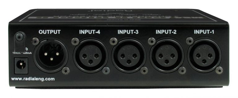 Radial Engineering GOLD DIGGER 4-Channel Mic Selector