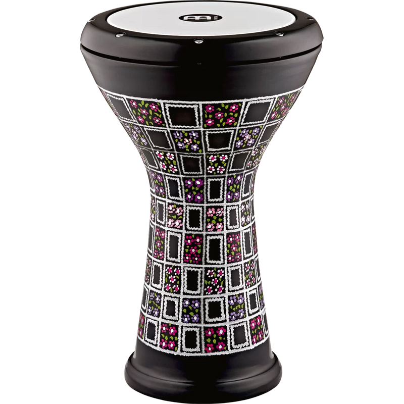 Meinl HE-3039 Série Aluminium Doumbek gravé à la main - 8,5" (Floral peint)