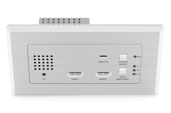 Blustream HEX31WP-TX-US Émetteur de plaque murale HDMI - 2x HDMI & x USB-C - 70m