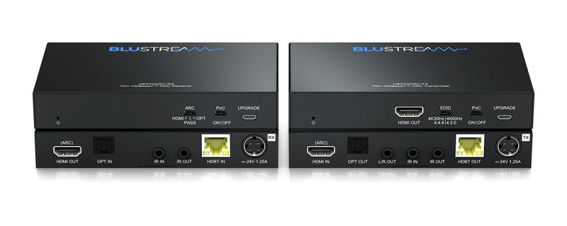 Blustream HEX70ARC-KIT HDBT 4k60 Extender Kit With ARC - 70m