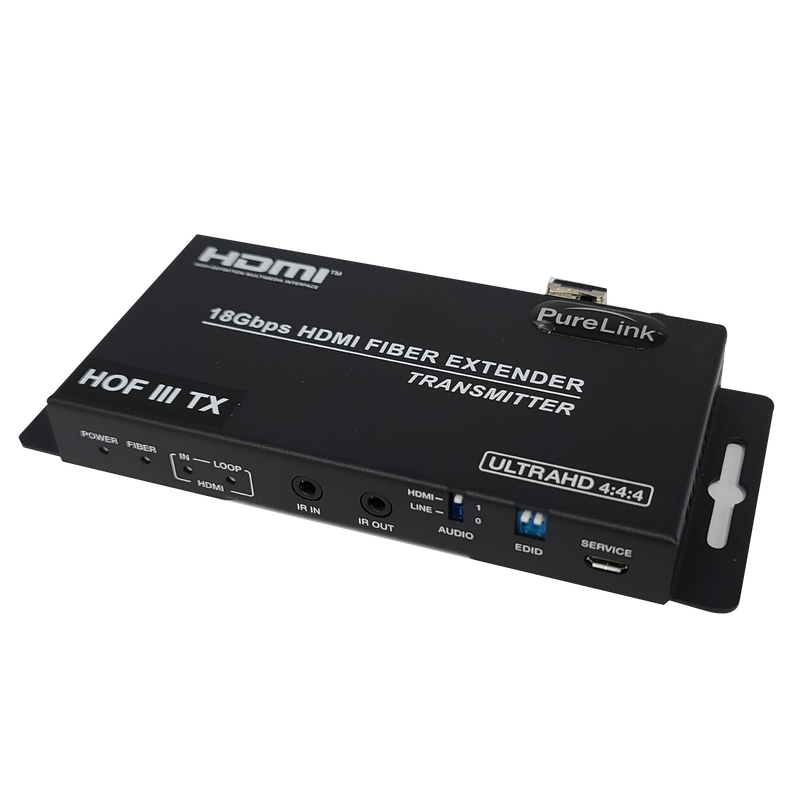 PureLink HOF III TX/RX 4K60 4:4:4 Fiber Extender w/Loop Out & Audio Insert/Extract
