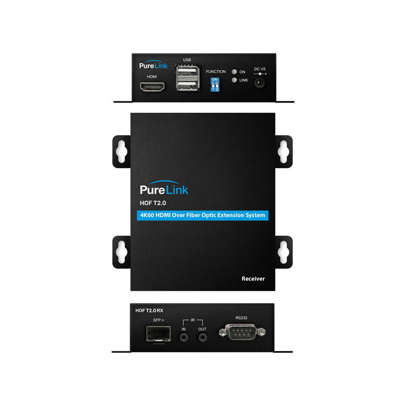 Système d'extension HDMI sur fibre PureLink HOF T2.0 TX/RX 4K/60 - Conforme TAA
