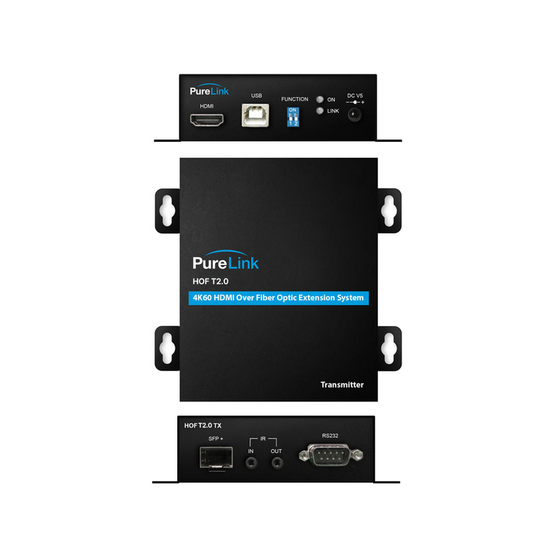Système d'extension HDMI sur fibre PureLink HOF T2.0 TX/RX 4K/60 - Conforme TAA