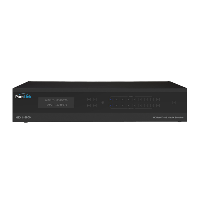PureLink HTX II-8800 8×8 4K HDMI to HDBaseT Matrix Switcher w/PoE
