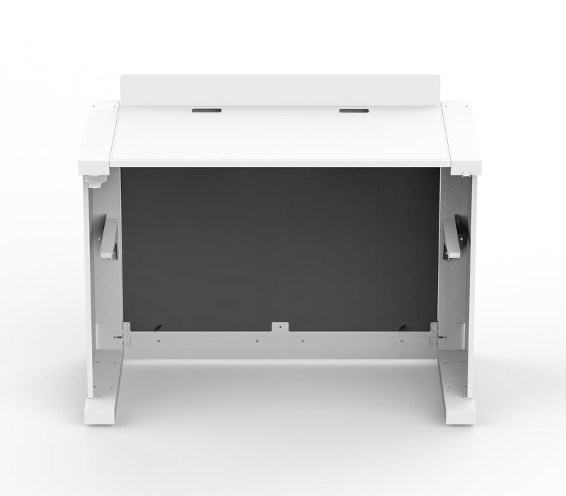 ProX XFH-HUMPTERB3WH B3 Quick Folding DJ Controller Turntable CD-J Facade Table Workstation by Humpter (White Finish)