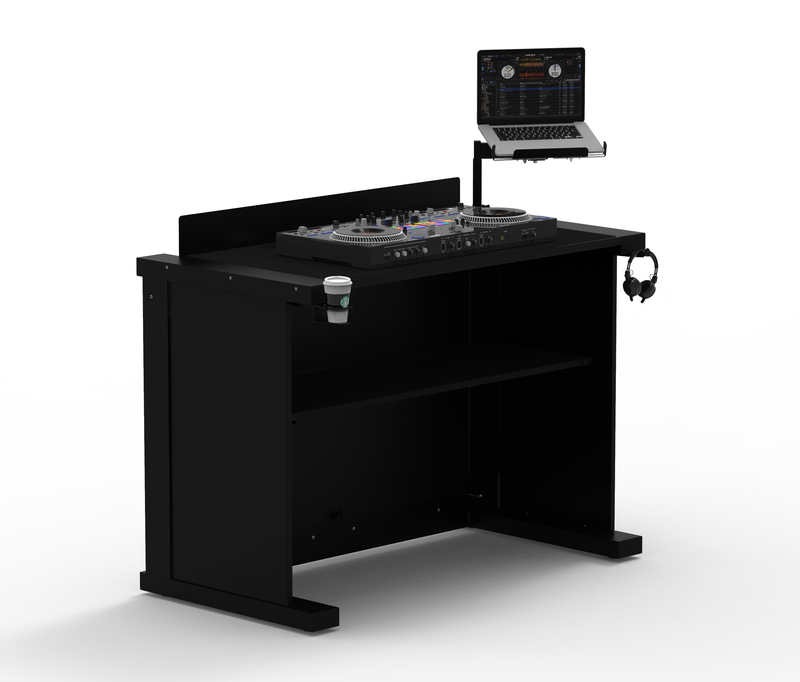 ProX XFH-HUMPTERB3BL - Humpter B3 Quick Folding DJ Controller Turntable CD-J Facade Table Workstation by Humpter (Black Finish)