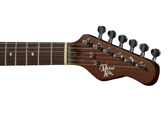 Michael Kelly HYBRID PORT 60 Semi Hollow-Body Electric Guitar (Transparent Red) (DEMO)