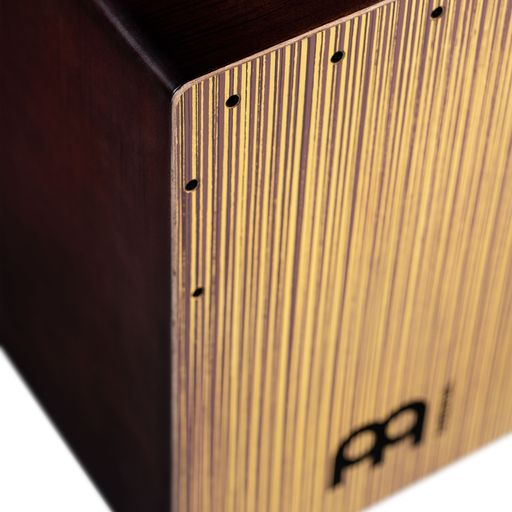 Meinl JBBCSS Jumbo Backbeat Bass Cajon Box Drum with Ported Sound Hole and Snares (Savanah Stripe)