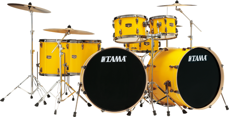 Tama IMPERIALSTAR 7-Piece Complete Kit With Double 22" Bass Drum (Electric Yellow)