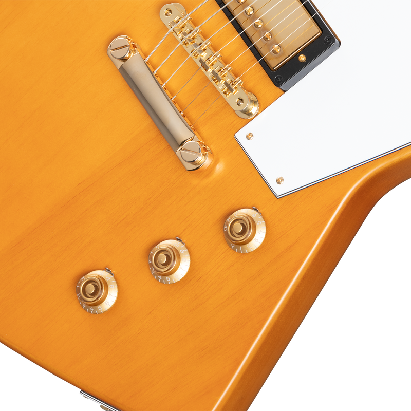 Epiphone IGCKEXWANAGH 1958 Korina Explorer Guitare électrique (vieilli naturel)