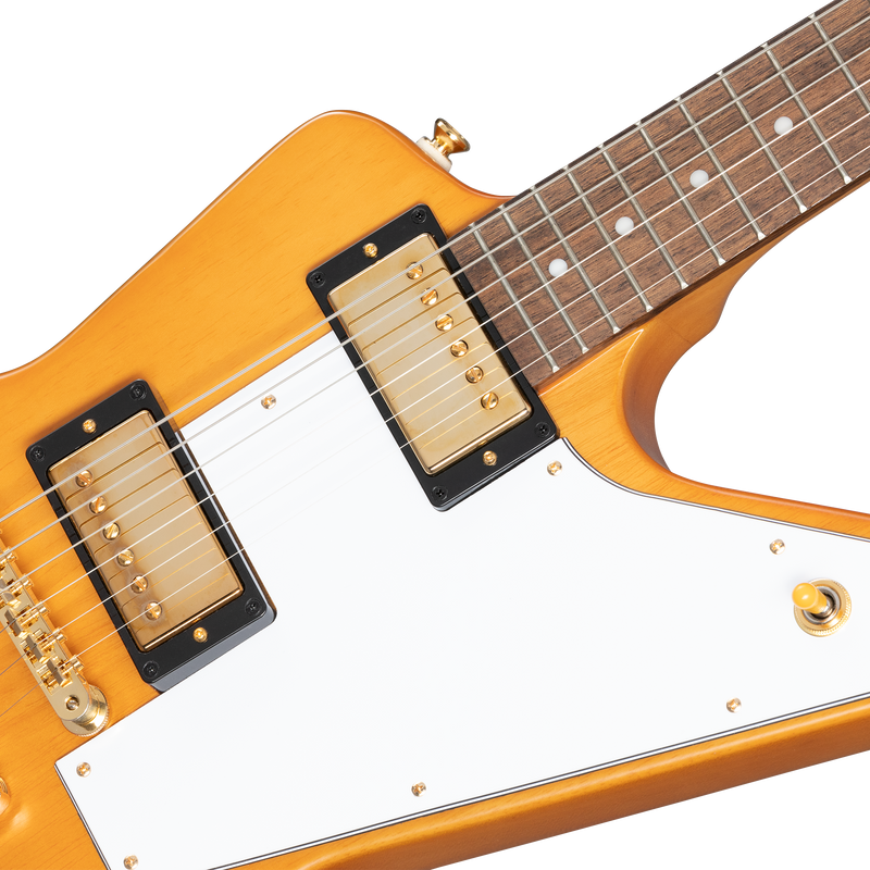 Epiphone IGCKEXWANAGH 1958 Korina Explorer Guitare électrique (vieilli naturel)