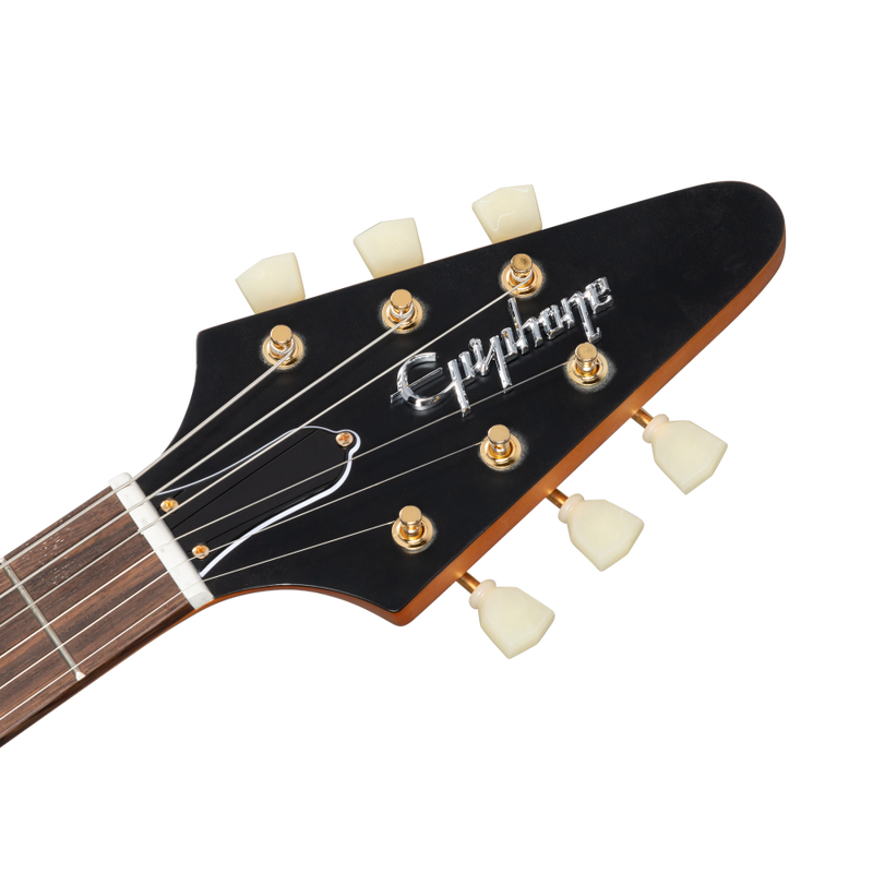 Epiphone IGCKFVWANAGH 1958 Korina Flying V Guitare électrique (vieilli naturel)