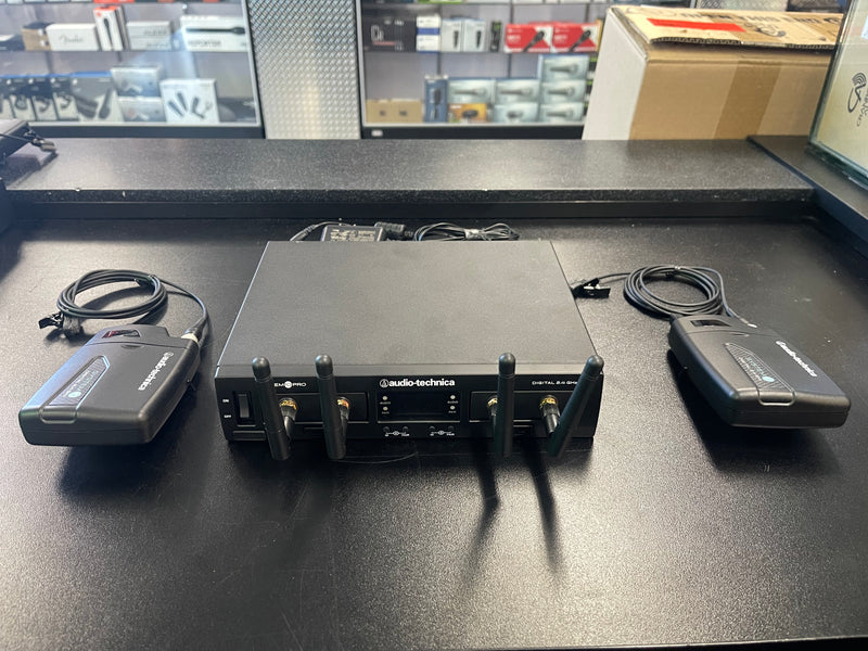 Audio-Technica ATW-1311L System 10 Dual-Channel Digital Wireless Omni Lavalier Microphone System (2.4 GHz) (DEMO)