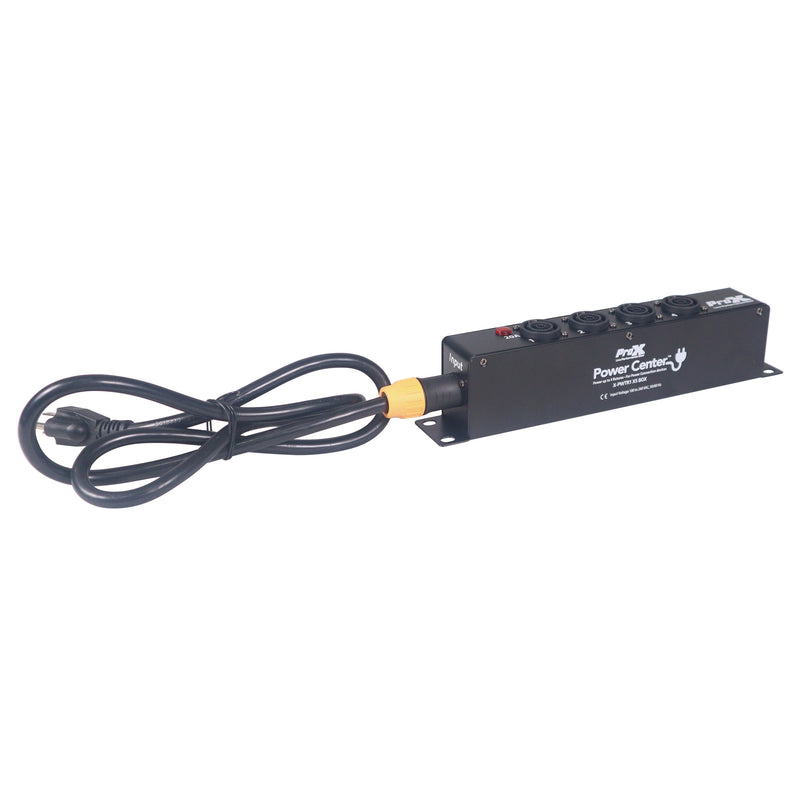 ProX X-PWTR1X5 BOX PowerCenter Répartiteur d'alimentation à 4 voies pour une véritable connexion électrique alimentant 5 appareils