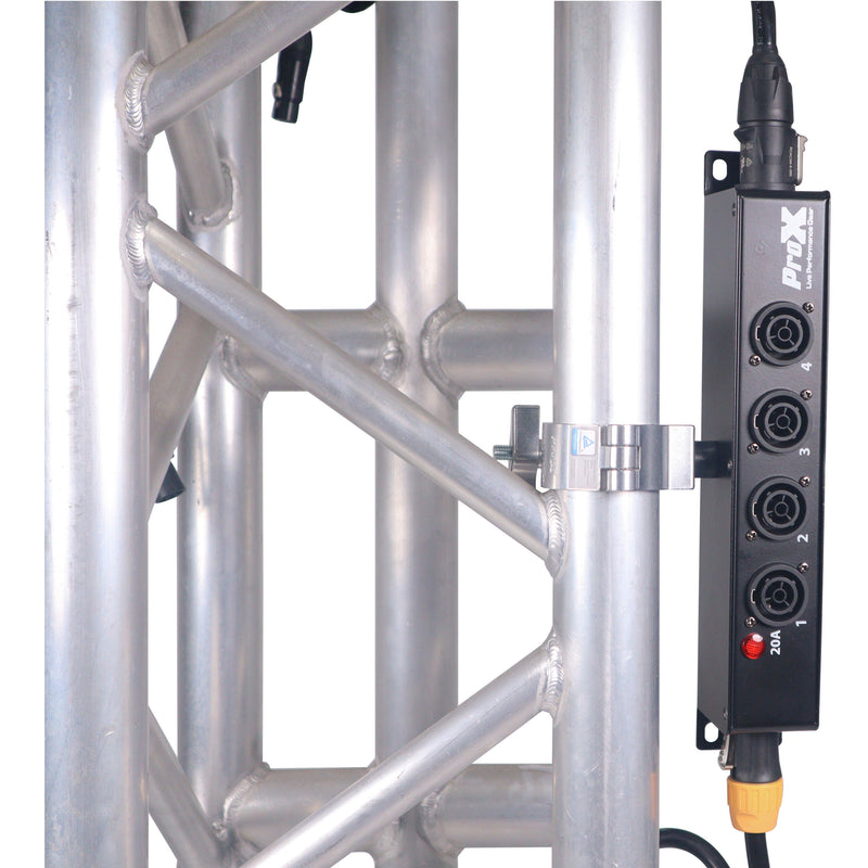 ProX X-PWTR1X5 BOX PowerCenter Répartiteur d'alimentation à 4 voies pour une véritable connexion électrique alimentant 5 appareils