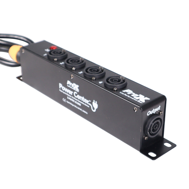 ProX X-PWTR1X5 BOX PowerCenter Répartiteur d'alimentation à 4 voies pour une véritable connexion électrique alimentant 5 appareils