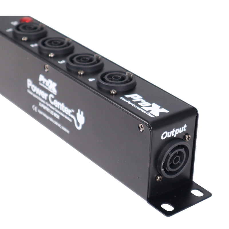 ProX X-PWTR1X5 BOX PowerCenter Répartiteur d'alimentation à 4 voies pour une véritable connexion électrique alimentant 5 appareils
