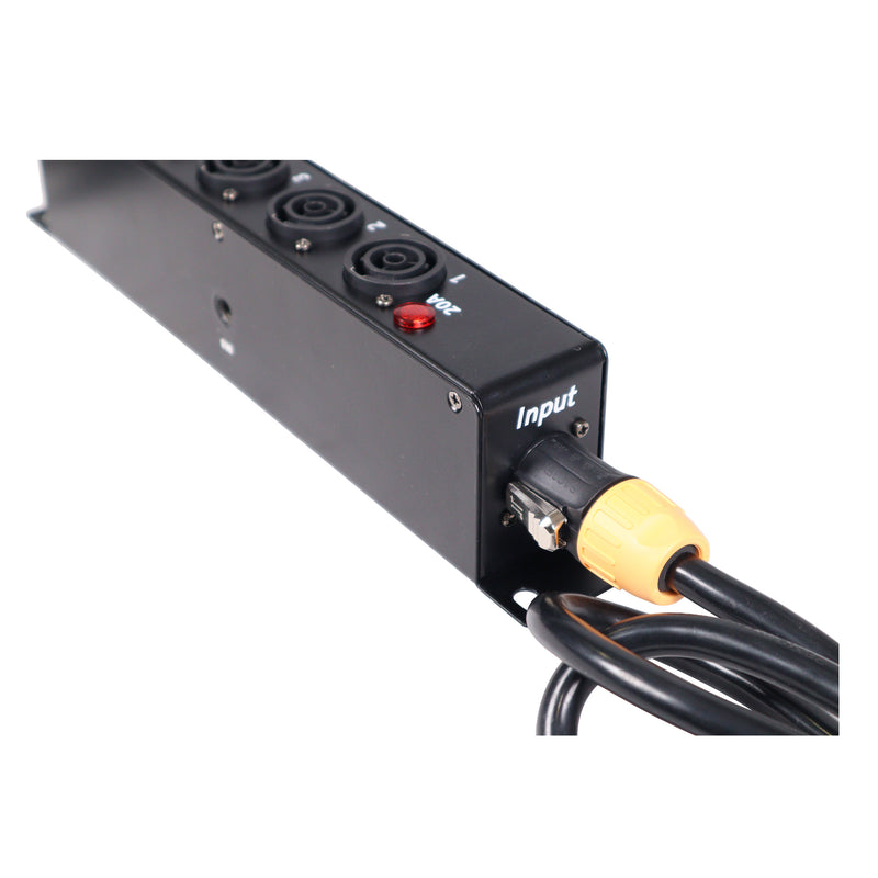 ProX X-PWTR1X5 BOX PowerCenter Répartiteur d'alimentation à 4 voies pour une véritable connexion électrique alimentant 5 appareils