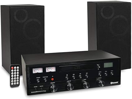 Victrola CLASSIC RETRO Innovative Technology Bluetooth Stereo System (Black)