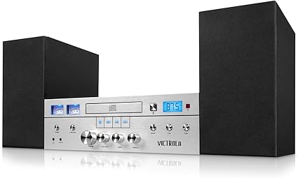 Victrola ITCDS-5001-SLV Innovative Technology Bluetooth CD Stereo System (Silver)