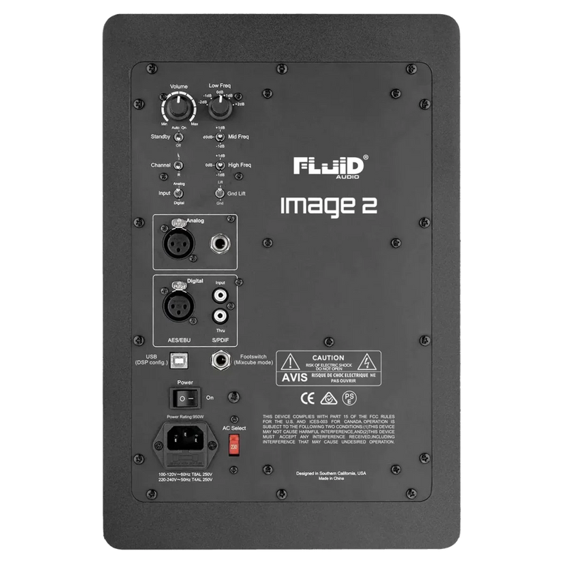 Fluid Audio IMAGE 2 3-Way Active Studio Reference Monitor (Single) - 8"
