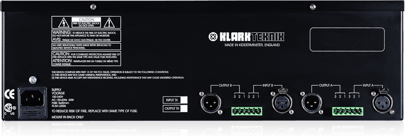 Klark Teknik DN370 Dual Channel, 30-Band, 1/3 Octave Graphic Equalizer with 45mm Faders and Balanced Outputs (USED)