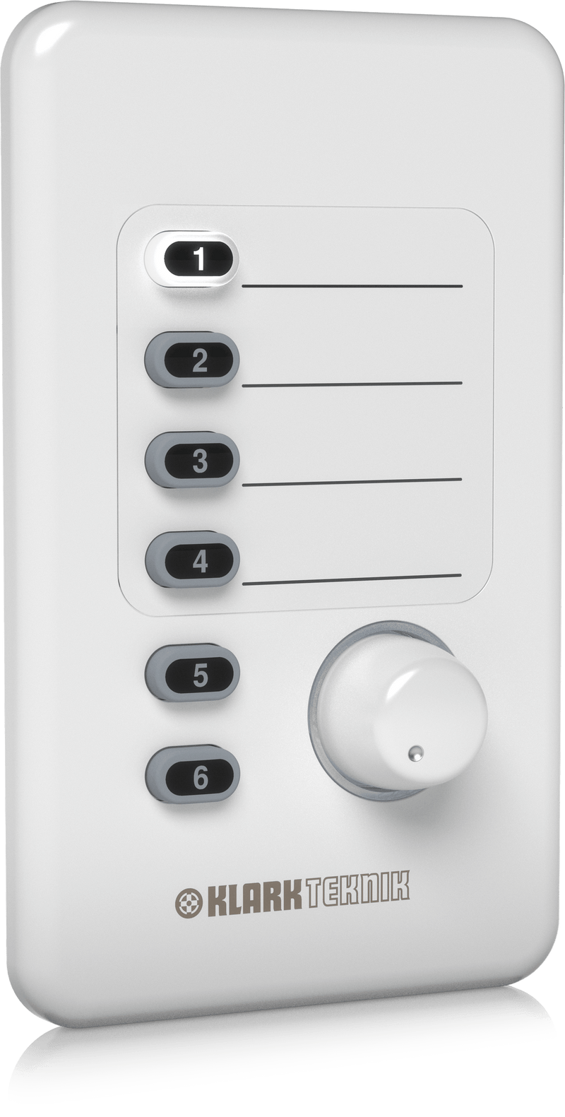 Klark Teknik CP8000 Remote Control for Volume and Source Selection (White)