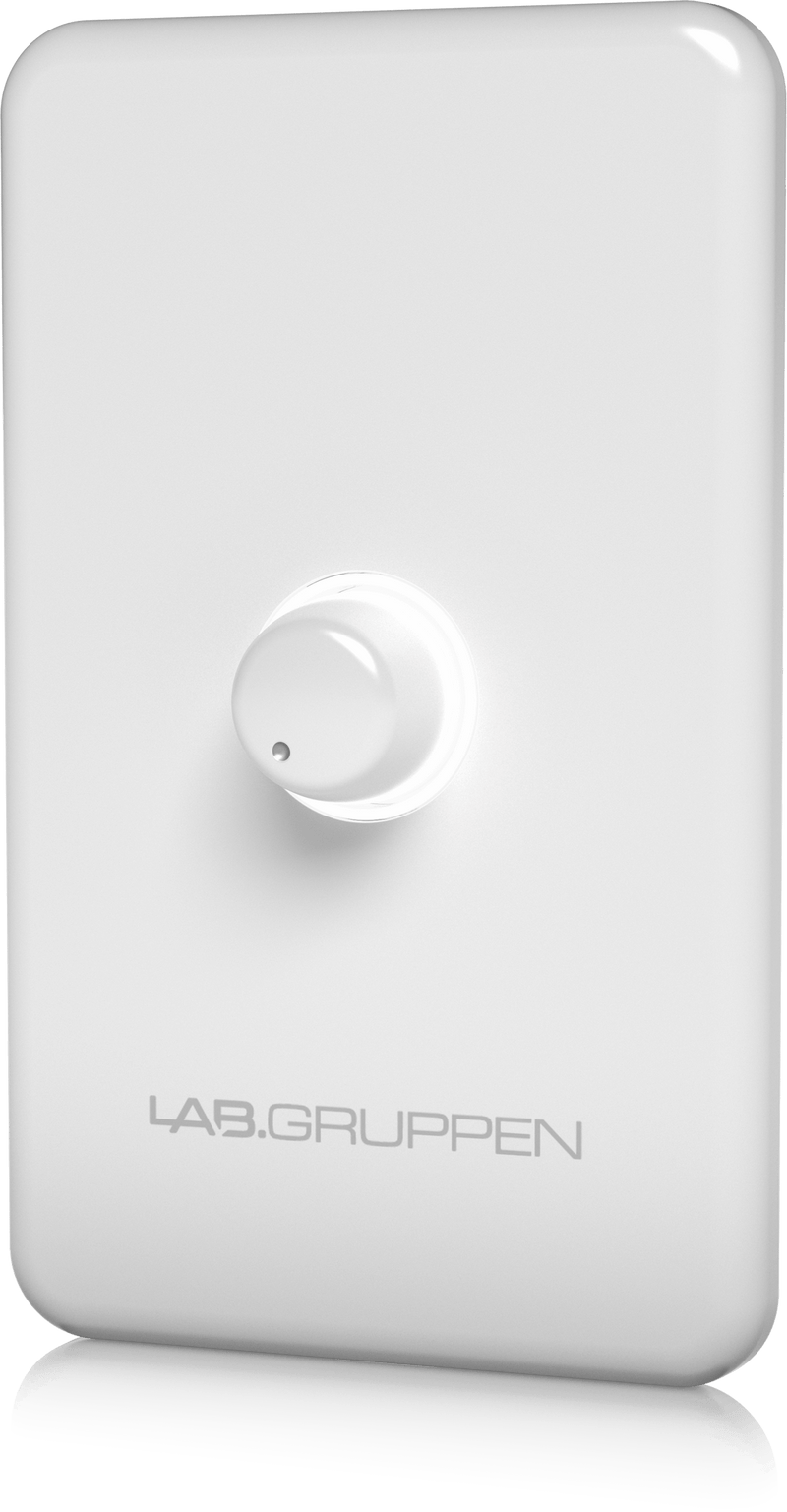 Lab Gruppen CRC-VUL Single-Gang Remote Control Volume Wall Plate for CA, CM, CMA & CPA Series Amplifiers (White) (DEMO)