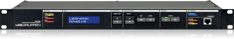 Lab Gruppen NLB 60E Ethernet-to-NomadLink Bridge for PC Interface to NomadLink-Enabled Amplifiers Network