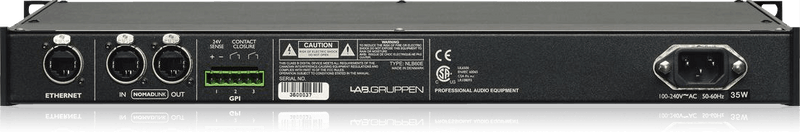 Lab Gruppen NLB 60E Ethernet-to-NomadLink Bridge for PC Interface to NomadLink-Enabled Amplifiers Network