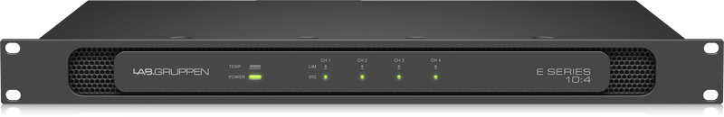 Lab Gruppen E 10:4 Amplifier With 4 Flexible Output Channels For Installation Applications - 1000W