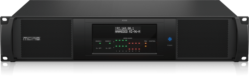 Midas AS88 Dual HyperMAC To 8 Port Dual Redundant AES50 Converter
