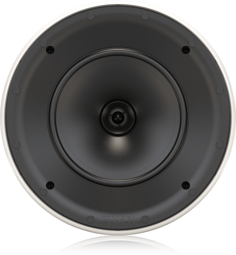 Tannoy QCI 8DC High-Performance Dual Concentric In-Ceiling Loudspeaker for Installation Applications (Single, White) - 8"