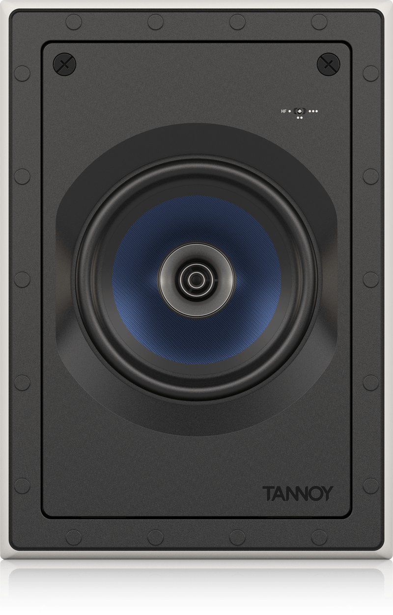 Tannoy PCI 6DC IW Premium Dual Concentric In-Wall Loudspeaker for Installation Applications (Single, White) - 6"