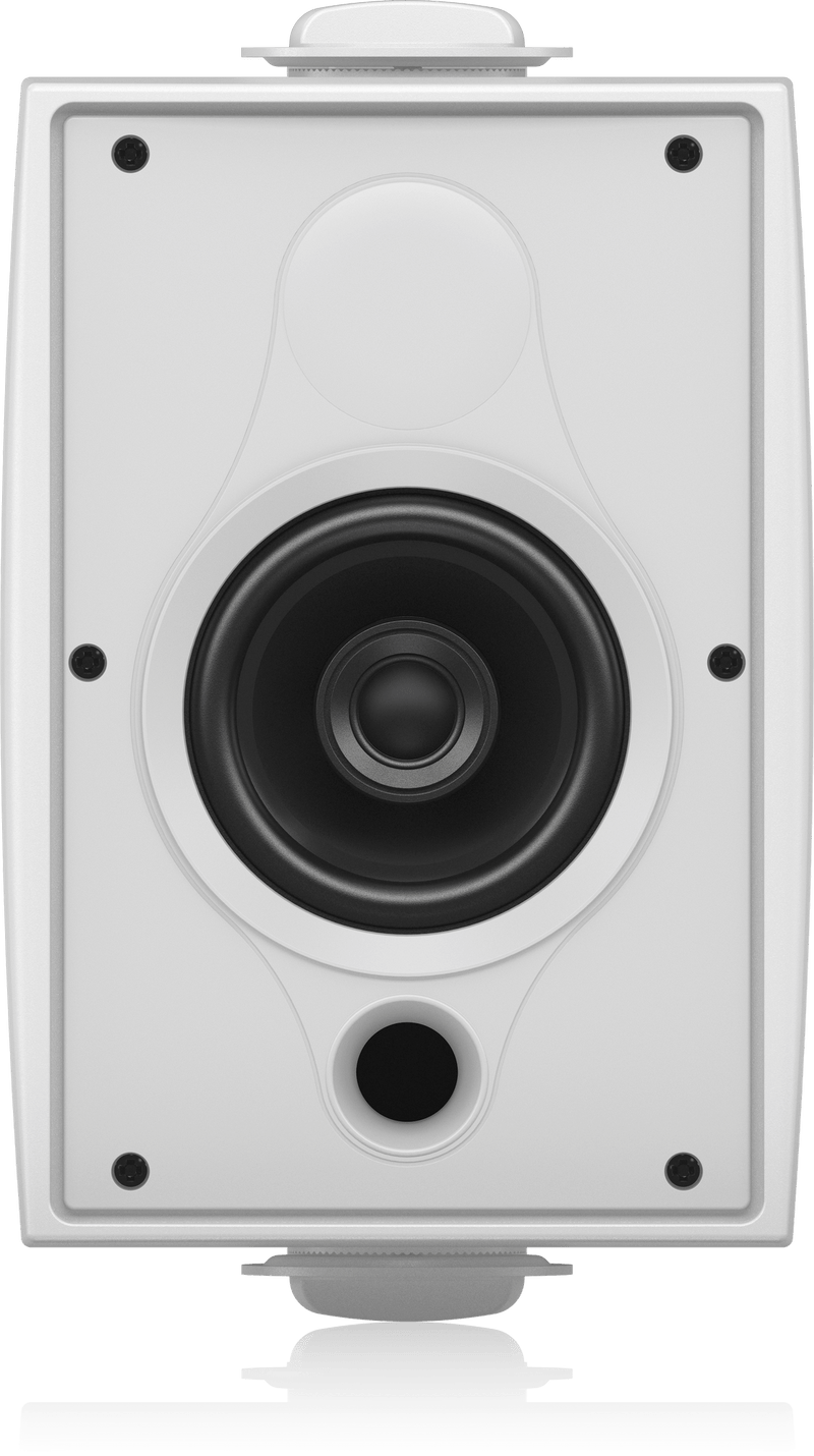 Tannoy DVS 4T Coaxial Surface-Mount Loudspeaker with Transformer for Installation Applications (Pair, White) - 4"