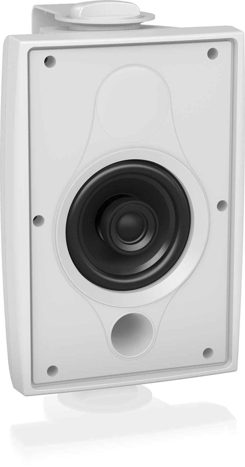 Tannoy DVS 4T Coaxial Surface-Mount Loudspeaker with Transformer for Installation Applications (Pair, White) - 4"