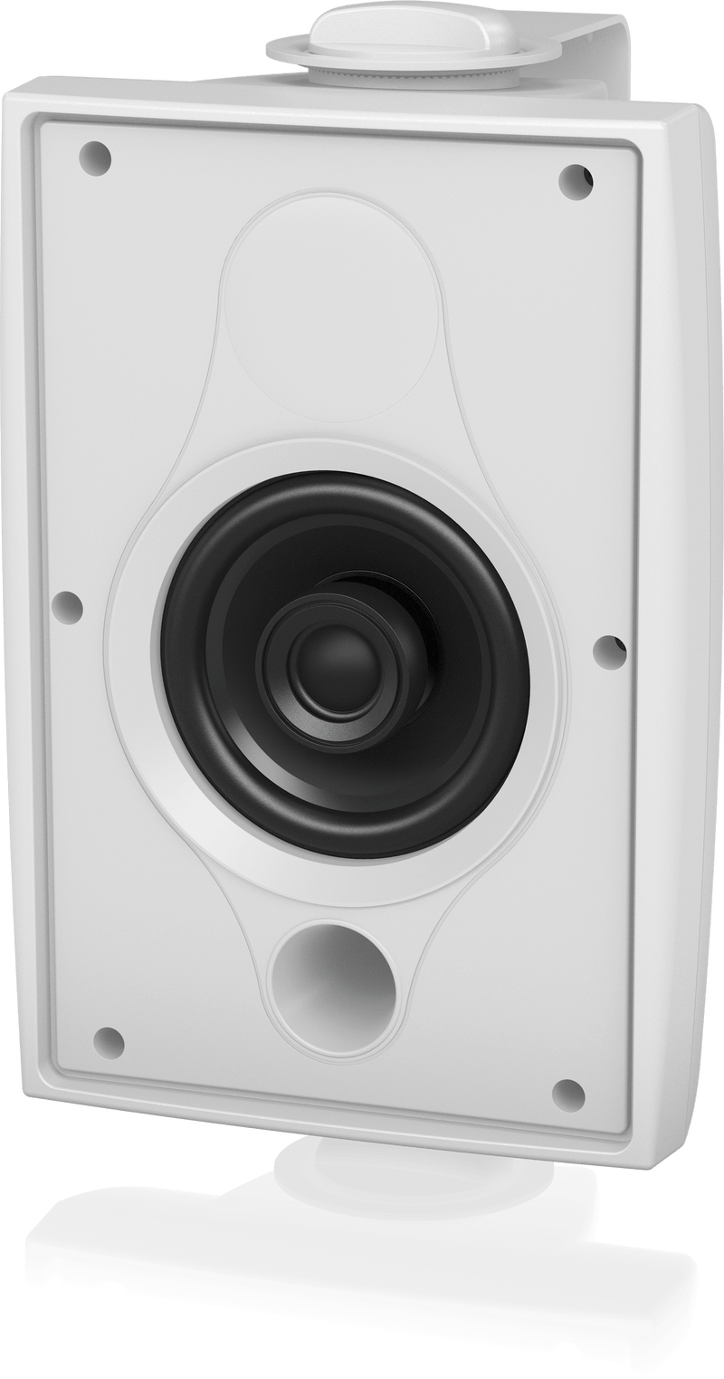 Tannoy DVS 4T Coaxial Surface-Mount Loudspeaker with Transformer for Installation Applications (Pair, White) - 4"