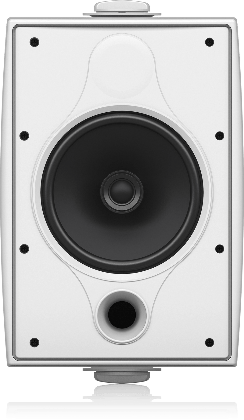 Tannoy DVS 6T Coaxial Surface-Mount Loudspeaker with Transformer for Installation Applications (Pair, White) - 6"