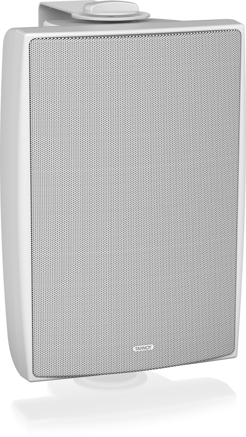 Tannoy DVS 6T Coaxial Surface-Mount Loudspeaker with Transformer for Installation Applications (Pair, White) - 6"