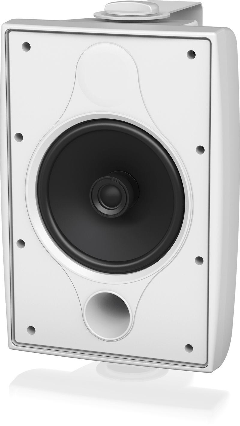 Tannoy DVS 6T Coaxial Surface-Mount Loudspeaker with Transformer for Installation Applications (Pair, White) - 6"