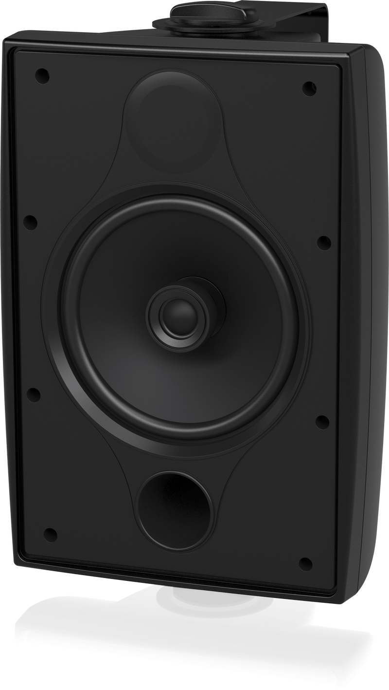 Tannoy DVS 6T Coaxial Surface-Mount Loudspeaker with Transformer for Installation Applications (Pair, Black) - 6"