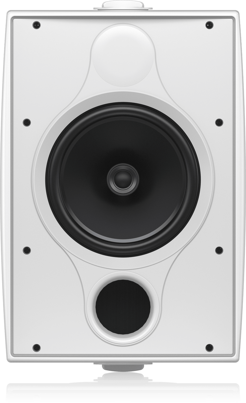 Tannoy DVS 8T Coaxial Surface-Mount Loudspeaker with Transformer for Installation Applications (Pair, White) - 8"